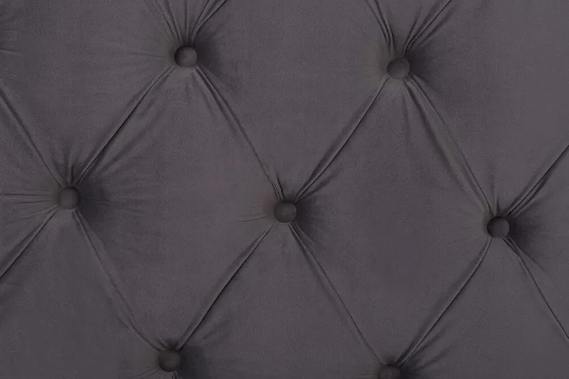 Ayette Dubbelsäng 160x200 cm - Grå/Sammet - Möbler - Säng - Sängram & sängstomme