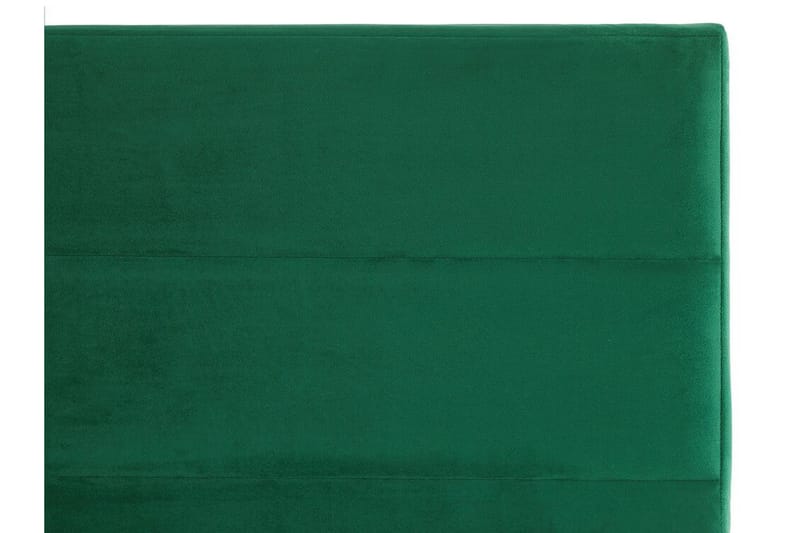 Badrou Säng 140x200 cm - Grön/Sammet - Sängram & sängstomme
