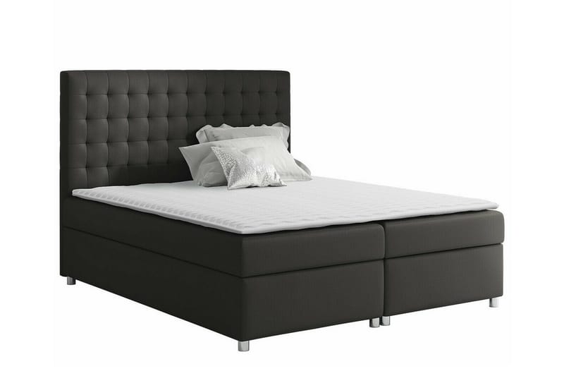 Boisdale Sängram 140x200 cm i Tyg med Fasthetsgrad Medium, Antracit