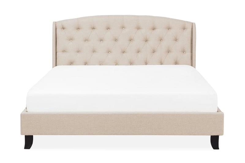 Bordeau| Dubbelsäng 160|200 cm - Beige - Möbler - Säng - Sängram & sängstomme
