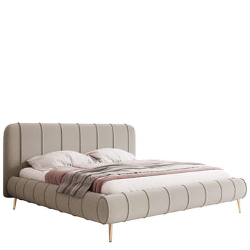 Calrosin Sängram på ben 140x200 cm med Förvaring - Beige - Möbler - Säng - Sängram & sängstomme