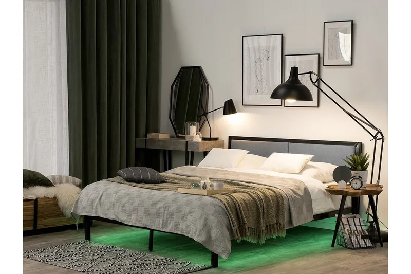 Clamart Sängram 180x200 cm - Svart - Möbler - Säng - Sängram & sängstomme