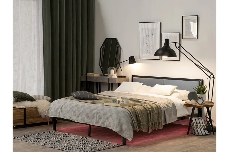 Clamart Sängram 180x200 cm - Svart - Möbler - Säng - Sängram & sängstomme