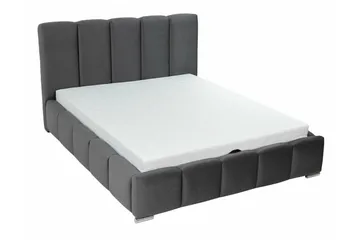Cleaton Sängram 180x200 cm i Tyg med Förvaring och Sänggavel - Grön - Möbler - Säng - Sängram & sängstomme