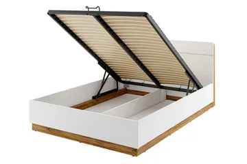 Dentro Säng 218x147x88 cm - Beige/Vit - Möbler - Säng - Sängram & sängstomme