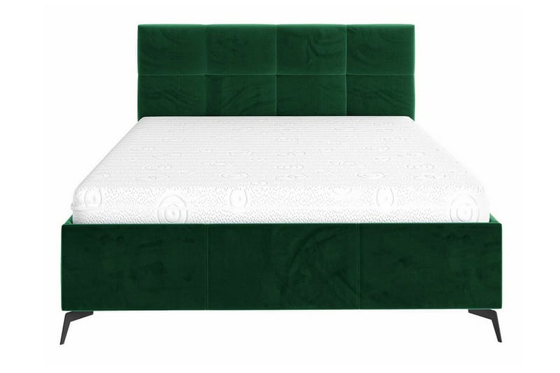 Derry Komplett Sängpaket 160x200 cm med Förvaring och Sänggavel + Bäddmadrass - Grön - Möbler - Säng - Sängram & sängstomme