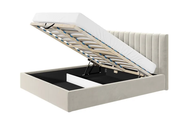 Derry Sängram 140x200 cm - Cream - Möbler - Säng - Sängram & sängstomme