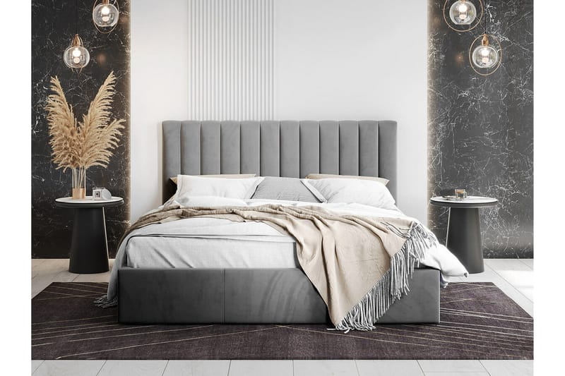 Derry Sängram 180x200 cm - Grå - Möbler - Säng - Sängram & sängstomme