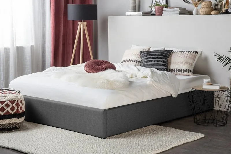 Dinan Sängram 140x200 cm  Grå - Grå - Möbler - Säng - Sängram & sängstomme