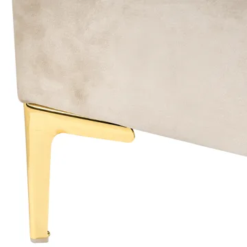 Dubbelsäng Sauvian 140x200 cm - Beige - Möbler - Säng - Sängram & sängstomme