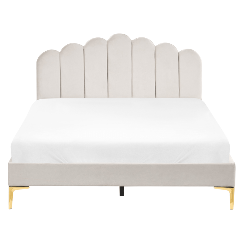 Dubbelsäng Sauvian 160x200 cm - Off-White - Möbler - Säng - Sängram & sängstomme