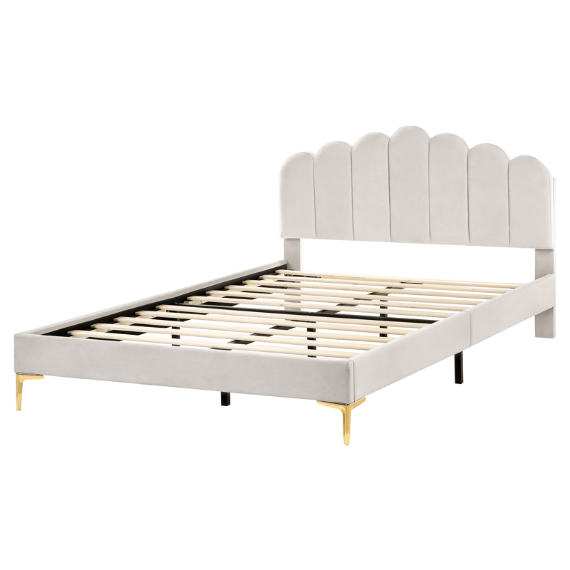 Dubbelsäng Sauvian 160x200 cm - Off-White - Möbler - Säng - Sängram & sängstomme