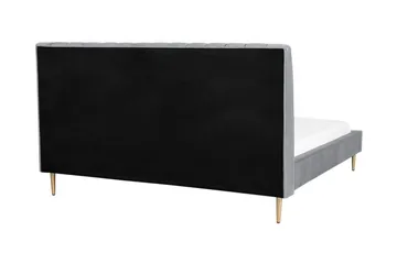 Elechas Dubbelsäng 180x200 cm - Grå - Möbler - Säng - Sängram & sängstomme