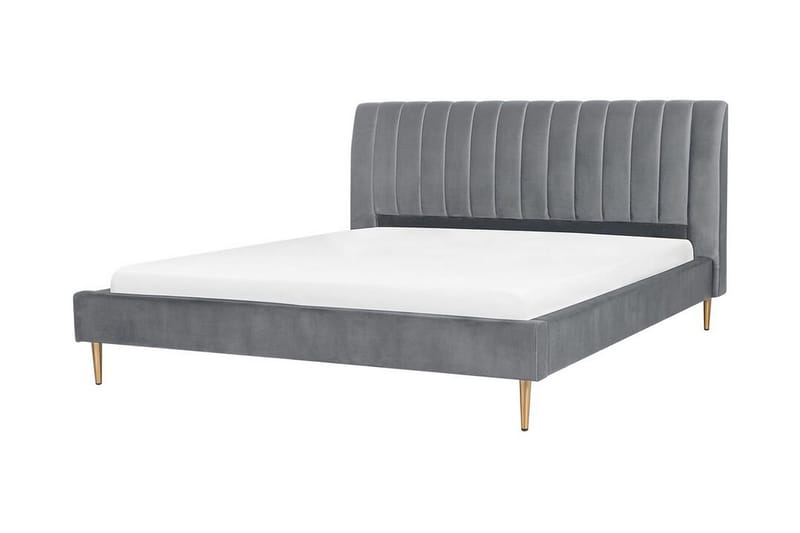 Elechas Dubbelsäng 180x200 cm - Grå - Möbler - Säng - Sängram & sängstomme