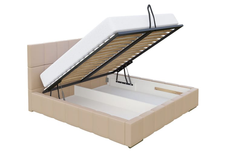 Elverum Säng 180x200 Grå - Grå - Möbler - Säng - Sängram & sängstomme