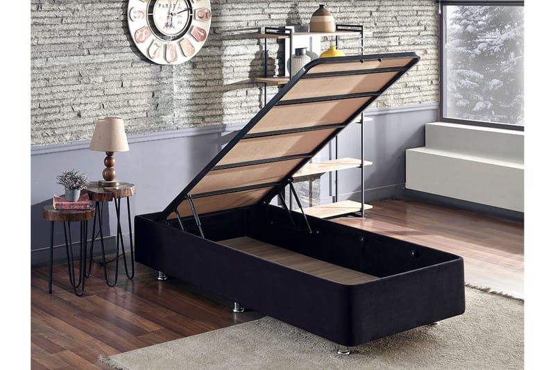 Endulanie Sängram 100x200 cm - Svart - Möbler - Säng - Sängram & sängstomme