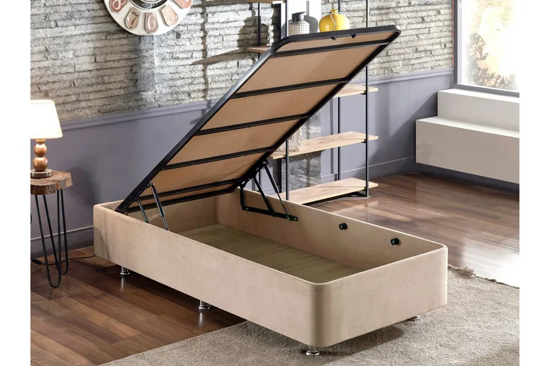 Endulanie Sängram 90x190 cm - Ljusbrun - Möbler - Säng - Sängram & sängstomme