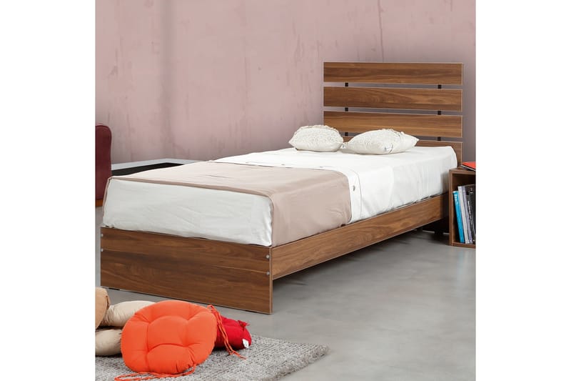 Feldene Sängram 120x200 cm - Valnöt - Möbler - Säng - Sängram & sängstomme