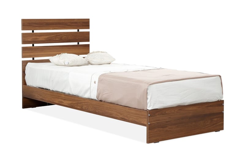 Feldene Sängram 90x200 cm - Valnöt - Möbler - Säng - Sängram & sängstomme
