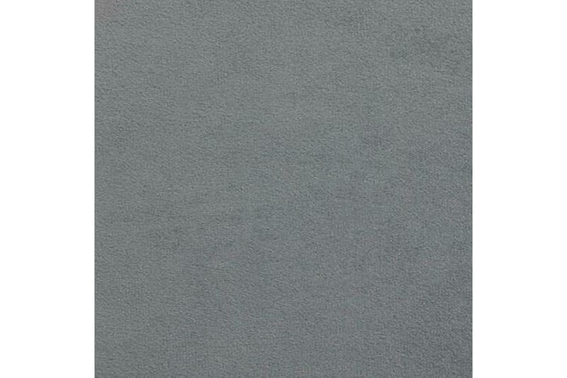 Herstello Komplett Sängpaket med Förvaring 140x200 cm i Sammet med Sänggavel + Bäddmadrass - Grå - Möbler - Säng - Sängram & sängstomme