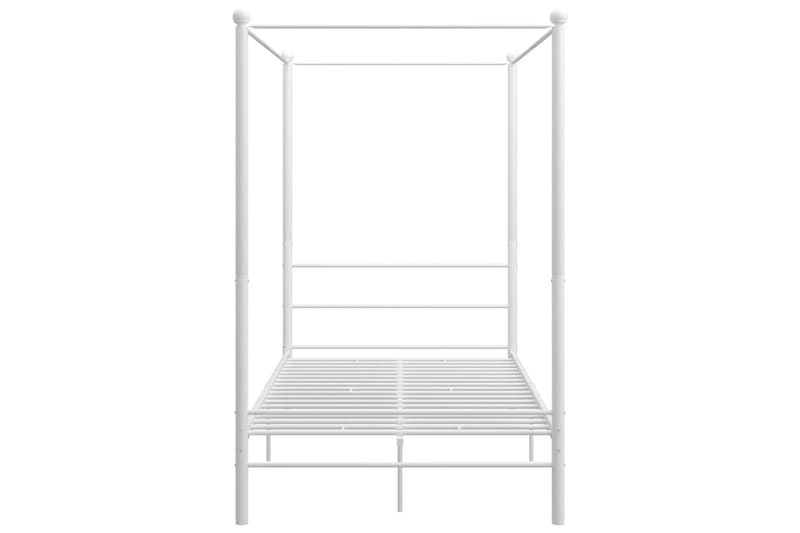 Himmelsäng vit metall 140x200 cm - Vit - Möbler - Säng - Sängram & sängstomme