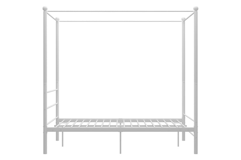 Himmelsäng vit metall 140x200 cm - Vit - Möbler - Säng - Sängram & sängstomme