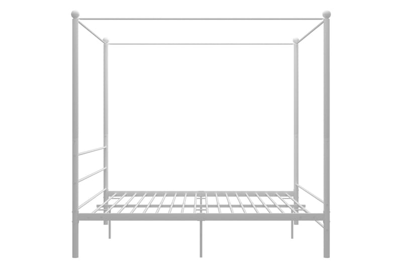 Himmelsäng vit metall 180x200 cm - Vit - Sängram & sängstomme