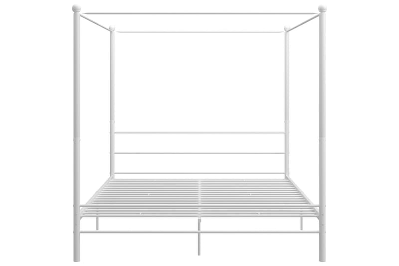 Himmelsäng vit metall 180x200 cm - Vit - Möbler - Säng - Sängram & sängstomme