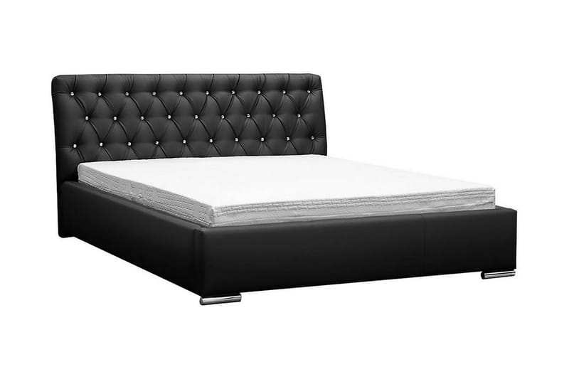 Junkerdal Säng 160x200 - Svart - Möbler - Säng - Sängram & sängstomme