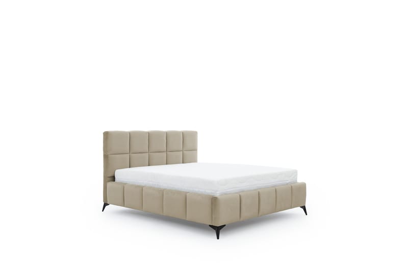 Kamble Sängram med Förvaring 140x200 cm - Beige - Möbler - Säng - Sängram & sängstomme