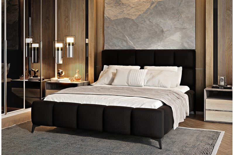 Kamble Sängram med Förvaring 140x200 cm - Brun - Möbler - Säng - Sängram & sängstomme