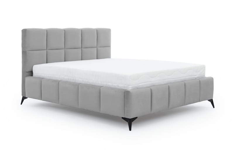 Kamble Sängram med Förvaring 140x200 cm - Ljusgrå - Möbler - Säng - Sängram & sängstomme