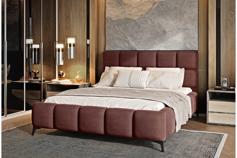 Kamble Sängram med Förvaring 140x200 cm - Rosa - Möbler - Säng - Sängram & sängstomme