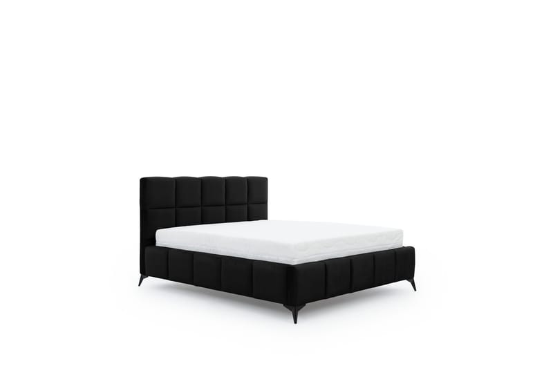 Kamble Sängram med Förvaring 140x200 cm - Svart - Möbler - Säng - Sängram & sängstomme