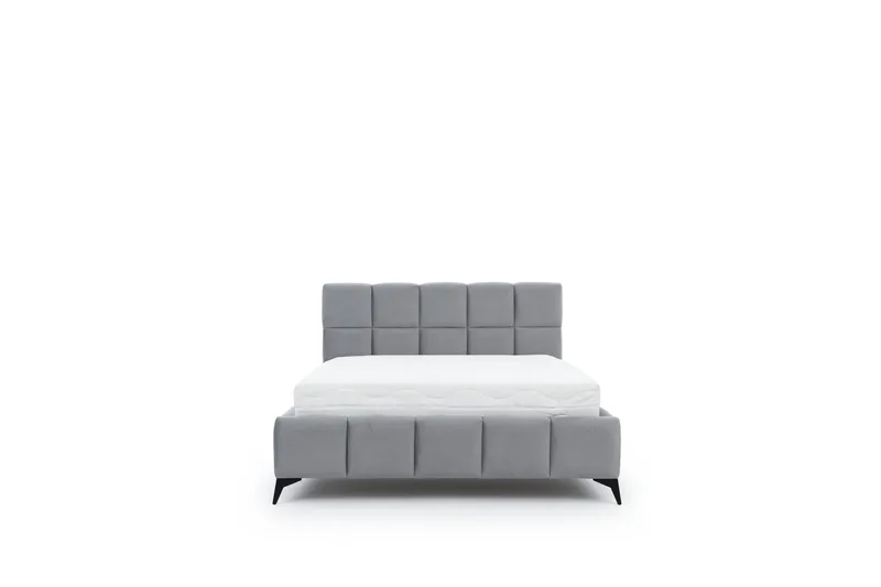 Kamble Sängram med Förvaring 160x200 cm - Grå - Möbler - Säng - Sängram & sängstomme