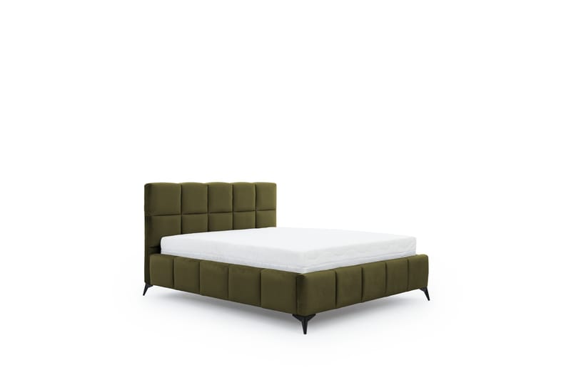 Kamble Sängram med Förvaring 160x200 cm - Olivgrön - Sängram & sängstomme
