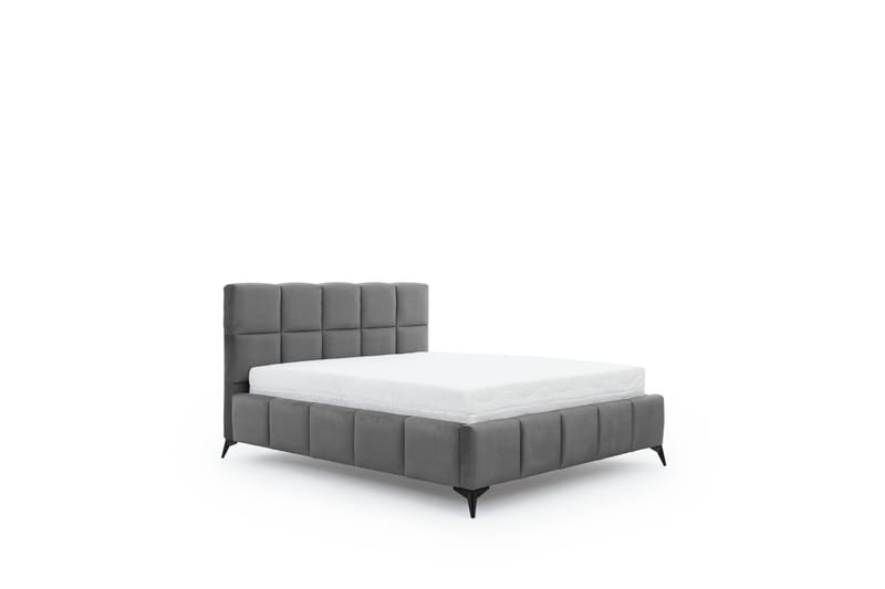 Kamble Sängram med Förvaring 180x200 cm - Grå - Möbler - Säng - Sängram & sängstomme