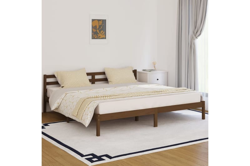 Kiyomi Sängram 200x200 cm - Brun - Möbler - Säng - Sängram & sängstomme