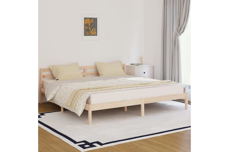Kiyomi Sängram 200x200 cm - Brun - Möbler - Säng - Sängram & sängstomme