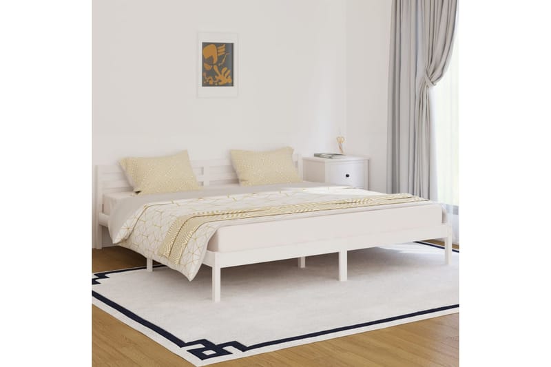 Kiyomi Sängram 200x200 cm - Vit - Möbler - Säng - Sängram & sängstomme