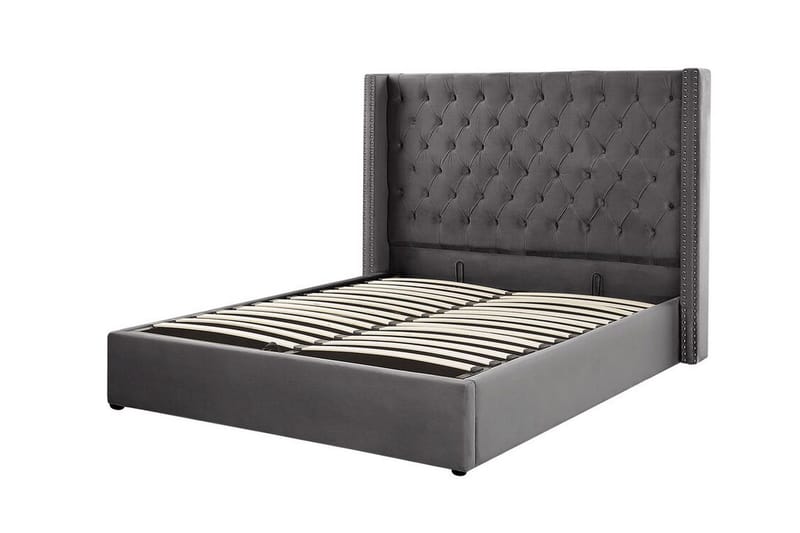 Kymmen Dubbelsäng 160x200 cm - Grå - Möbler - Säng - Sängram & sängstomme