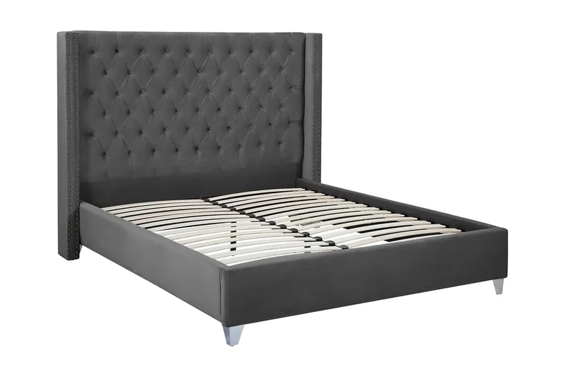 Lubbon Dubbelsäng 160|200 cm - Grå - Möbler - Säng - Sängram & sängstomme