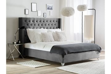 Lubbon Dubbelsäng 160|200 cm - Grå - Möbler - Säng - Sängram & sängstomme