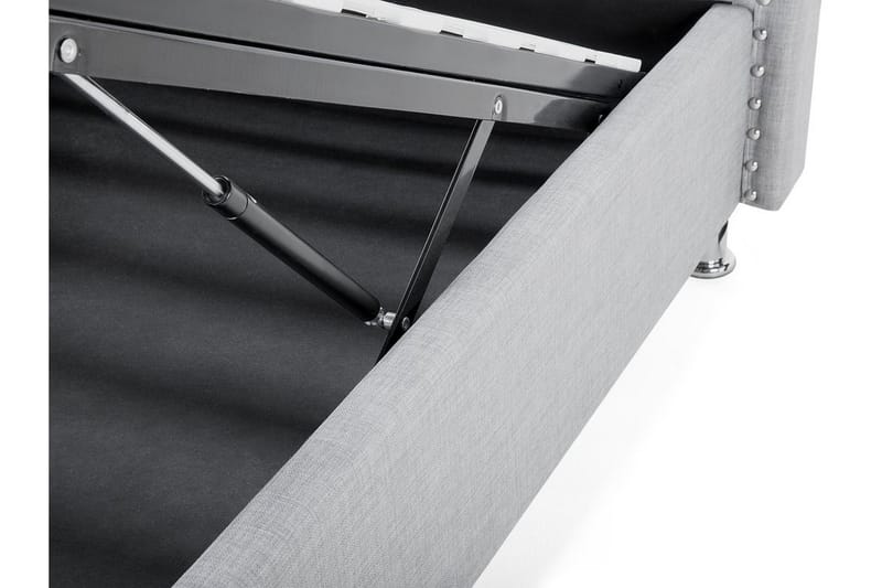 Metz Dubbelsäng 90|200 cm - Grå - Möbler - Säng - Sängram & sängstomme