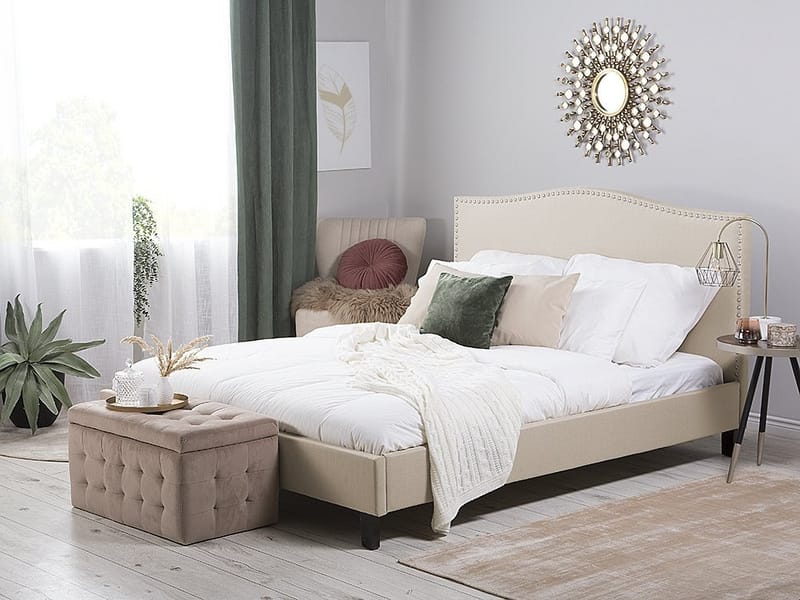 Montpellier Dubbelsäng 160 200 cm - Beige - Sängram & sängstomme