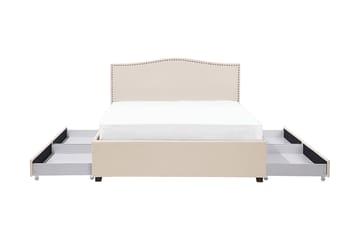 Montpellier Dubbelsäng 160|200 cm - Beige - Möbler - Säng - Sängram & sängstomme