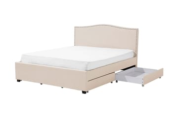 Montpellier Dubbelsäng 160|200 cm - Beige - Möbler - Säng - Sängram & sängstomme