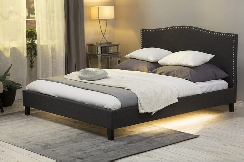 Montpellier Dubbelsäng 180 200 cm  Grå  Grå - Grå - Möbler - Säng - Sängram & sängstomme