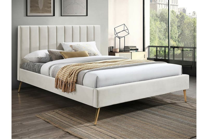 Montrase Sängram 140x200 cm - Cream - Möbler - Säng - Sängram & sängstomme