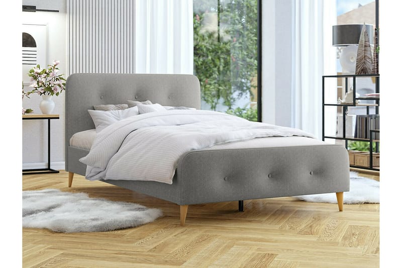 Montrase Sängram 140x200 cm - Grå - Möbler - Säng - Sängram & sängstomme